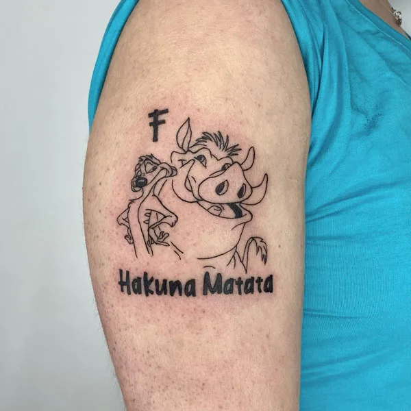 Hakuna matata tattoo 43