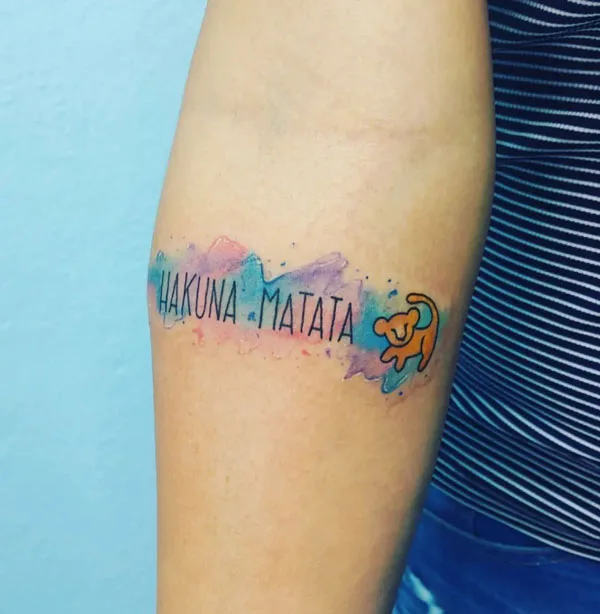 Hakuna matata tattoo 44