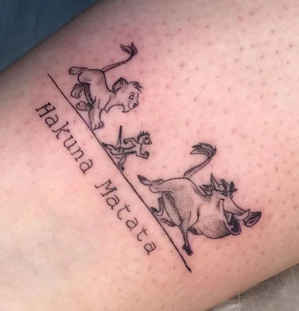 Hakuna matata tattoo 47