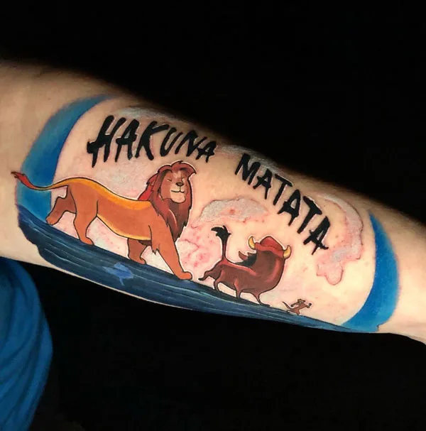 Hakuna matata tattoo 53