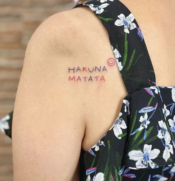 Hakuna matata tattoo 54