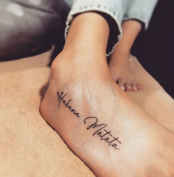 Hakuna matata tattoo 58