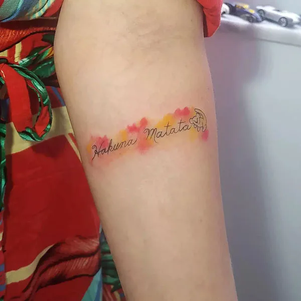 Hakuna matata tattoo 59