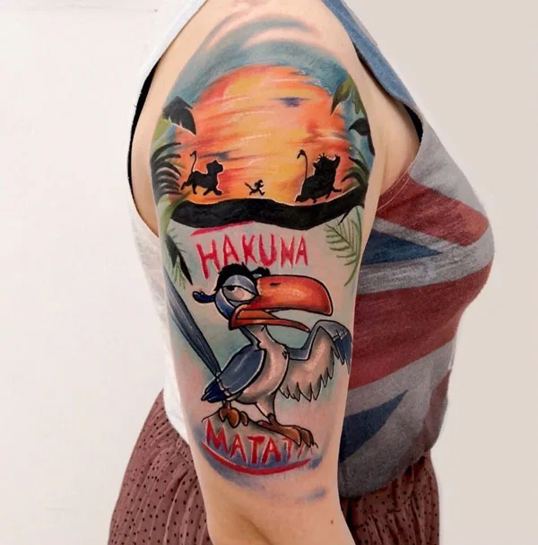 Hakuna matata tattoo 6