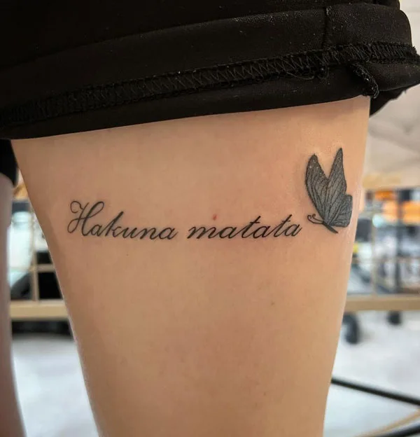 Hakuna matata tattoo 62