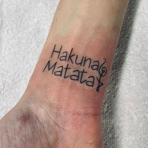 Hakuna matata tattoo 64