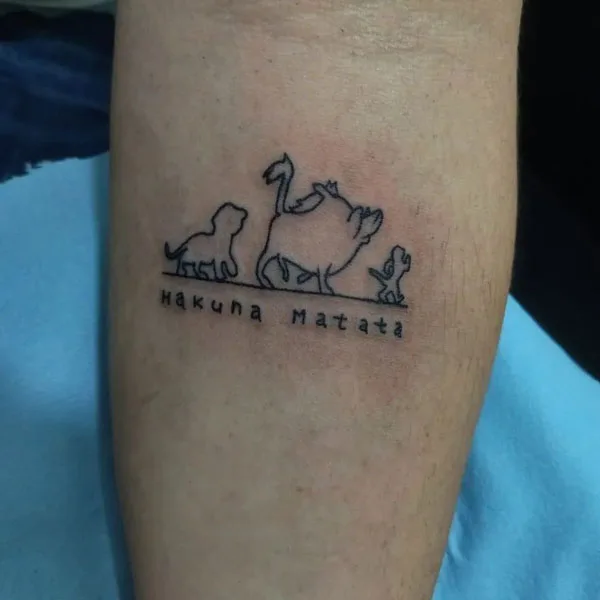 Hakuna matata tattoo 65