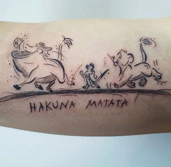Hakuna matata tattoo 66
