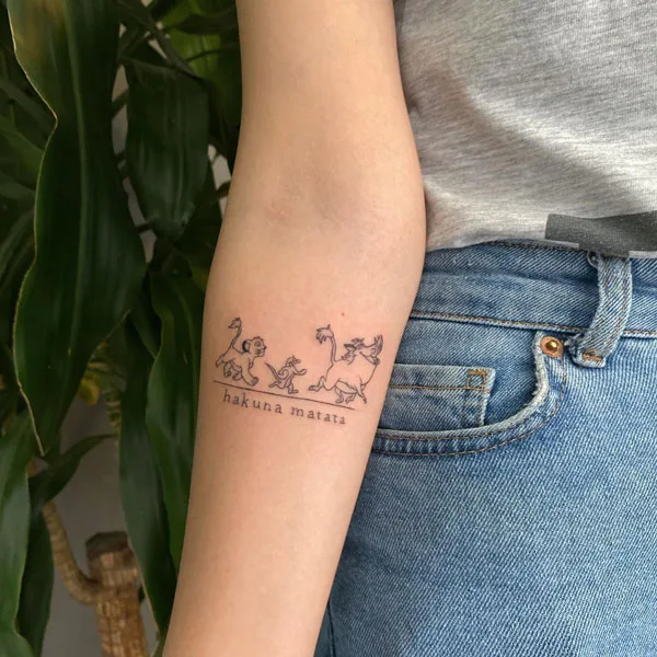 Hakuna matata tattoo 67