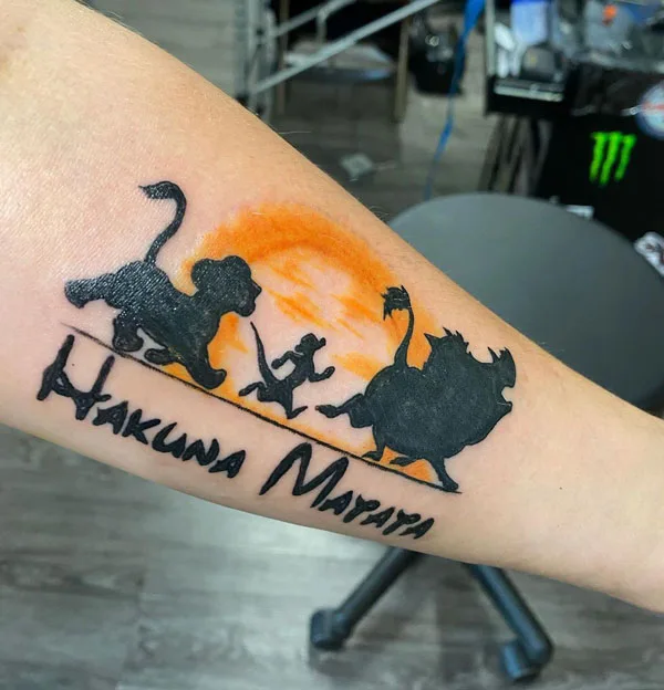 Hakuna matata tattoo 69