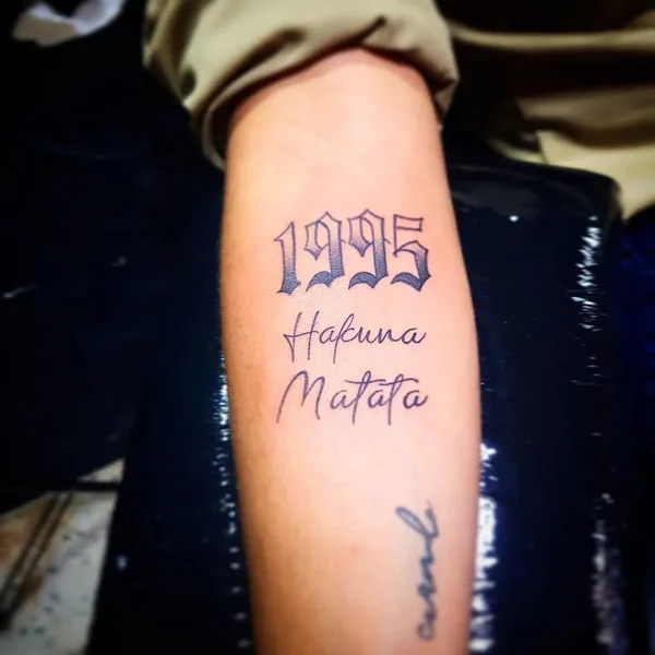 Hakuna matata tattoo 74