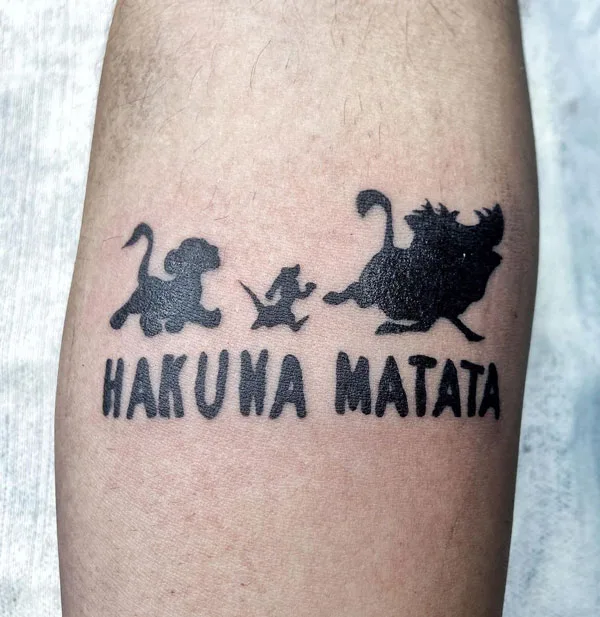 Hakuna matata tattoo 75