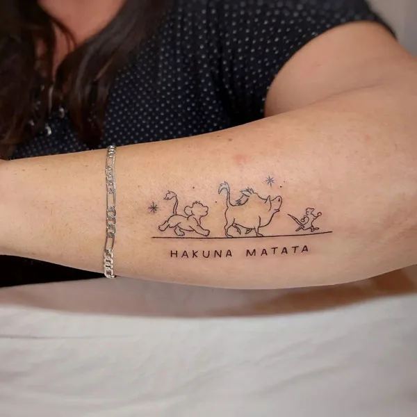 Hakuna matata tattoo 76