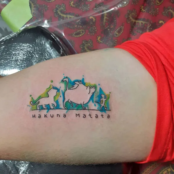 Hakuna matata tattoo 8