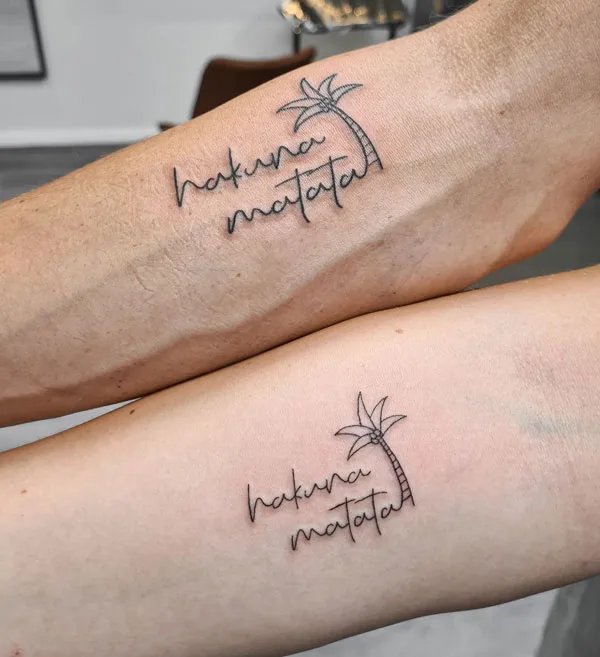 Hakuna matata tattoo 81