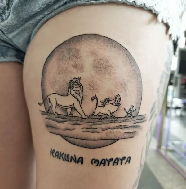 Hakuna matata tattoo 84