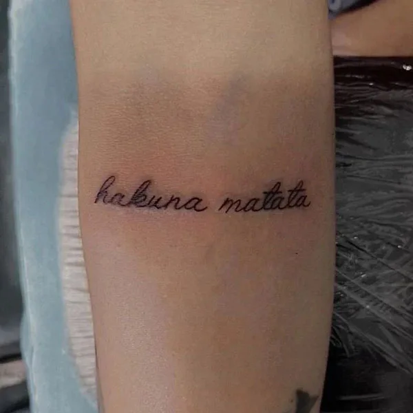Hakuna matata tattoo 85