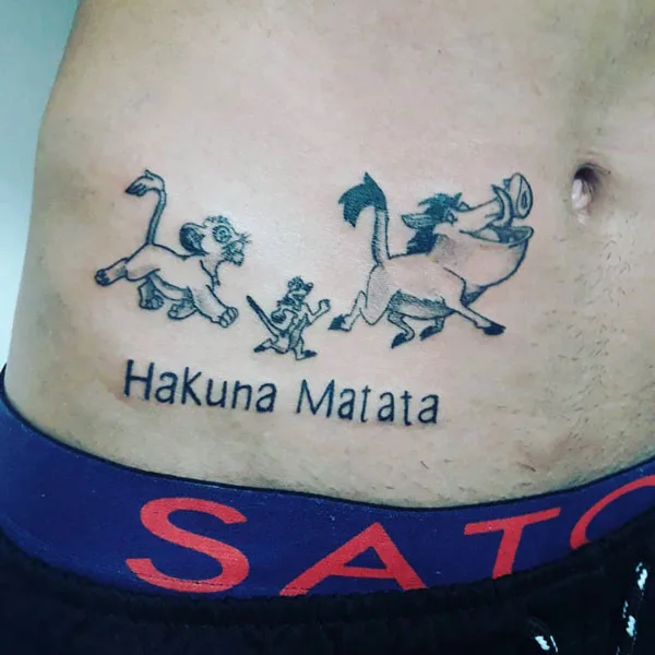 Hakuna matata tattoo 9