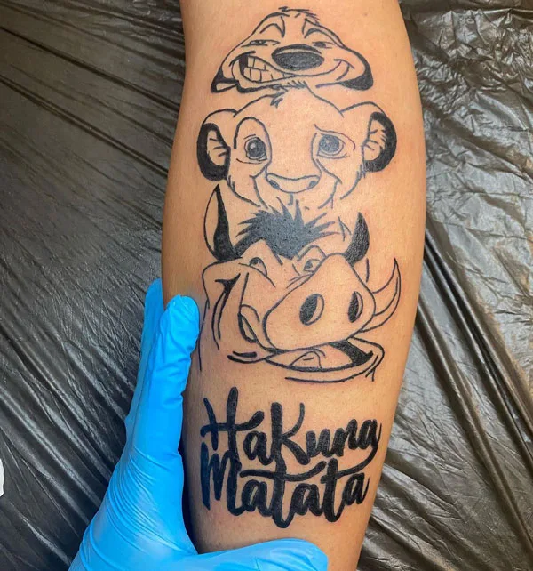Hakuna matata tattoo 92