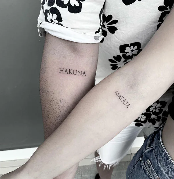 Hakuna matata tattoo 94