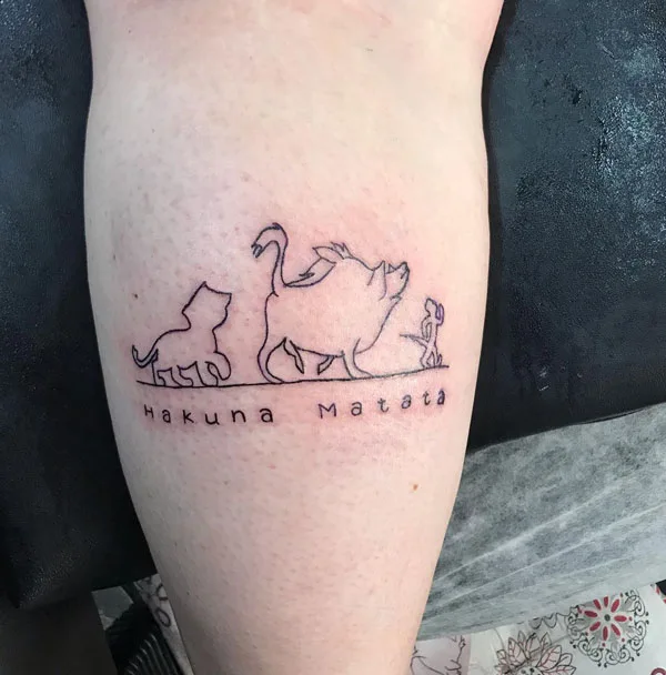 Hakuna matata tattoo 96