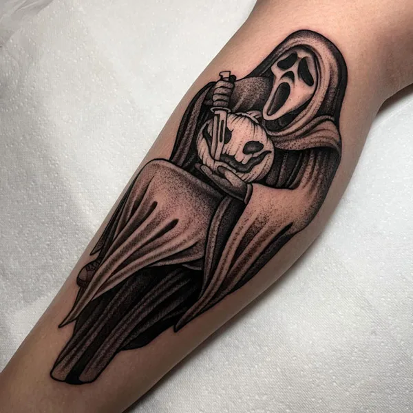 Halloween Ghostface hand
