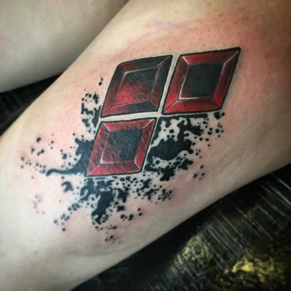 Harley Quinn Diamond Tattoo 1