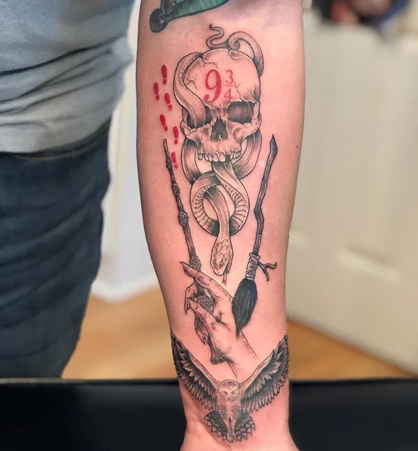 Harry Potter Death Eater Tattoo 1
