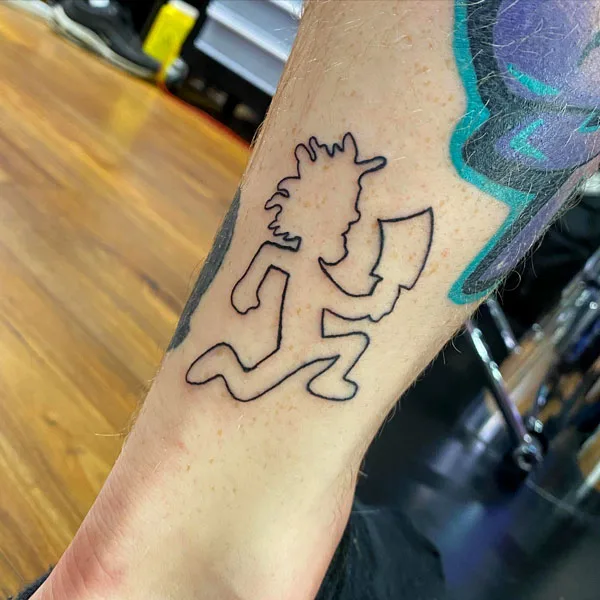 Hatchet man tattoo outline