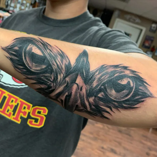 Hawk Eye Tattoo 1