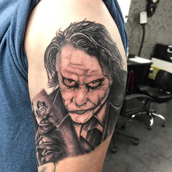 Heath Ledger Joker Tattoo 3