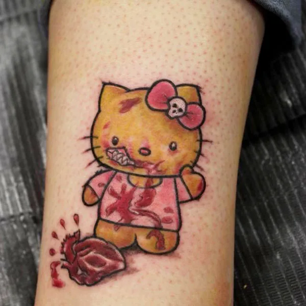 Hello Kitty tattoo 12
