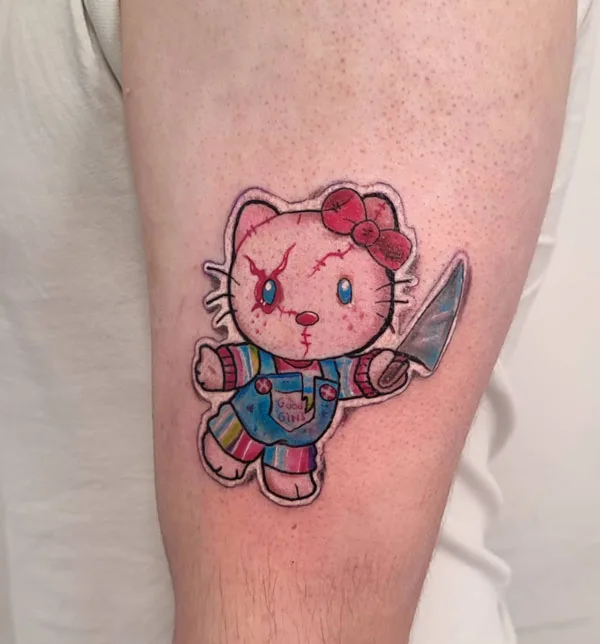 Hello Kitty tattoo 14
