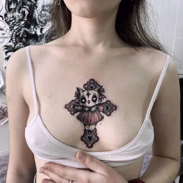 Hello Kitty tattoo 8