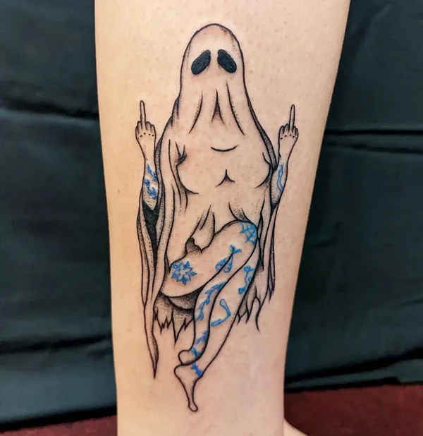 Horror Pin Up Tattoo