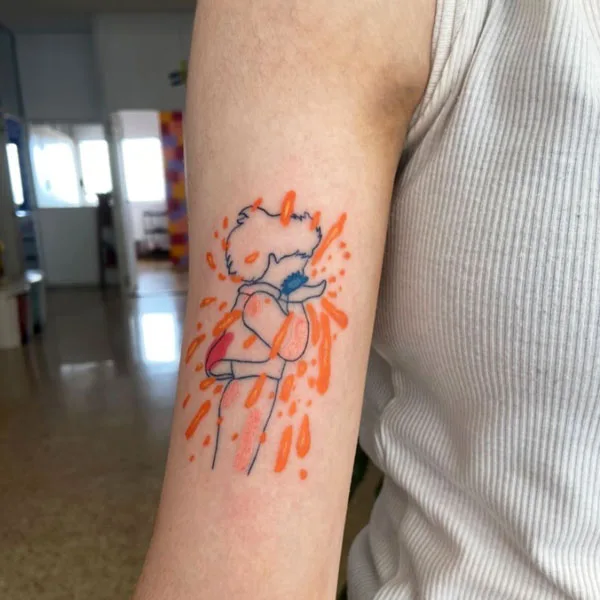 Howl's Moving Castle Tattoo 105