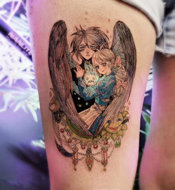 Howl's Moving Castle Tattoo 108