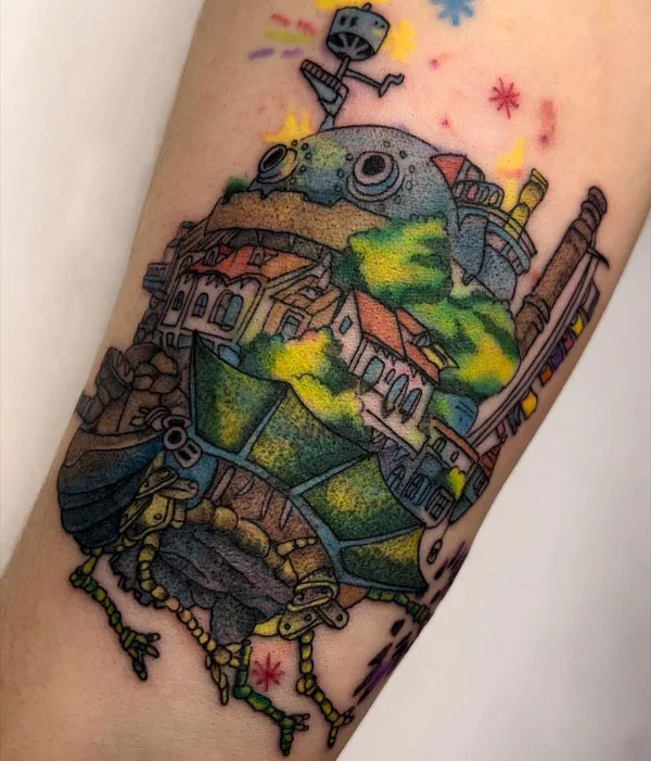 Howl's Moving Castle Tattoo 124