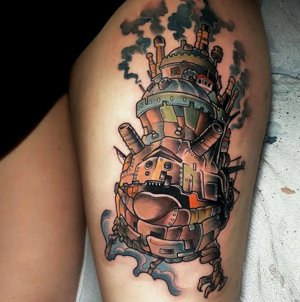 Howl's Moving Castle Tattoo 49