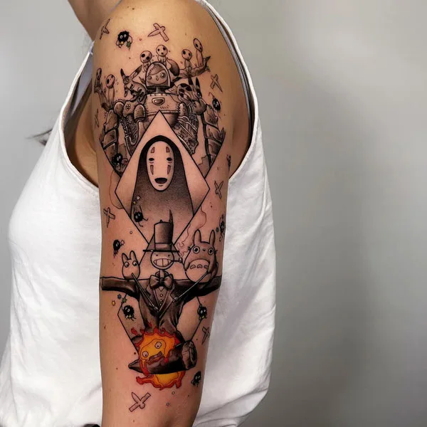 Howl's Moving Castle Tattoo 64