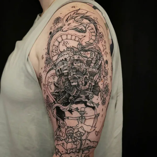 Howl's Moving Castle Tattoo 86