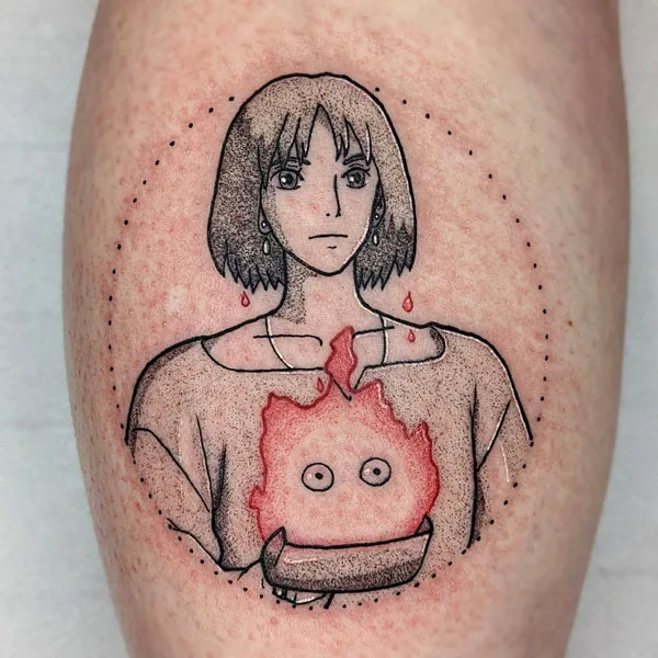 Howl's Moving Castle Tattoo 1