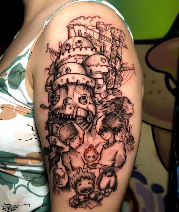 Howl's Moving Castle Tattoo 11