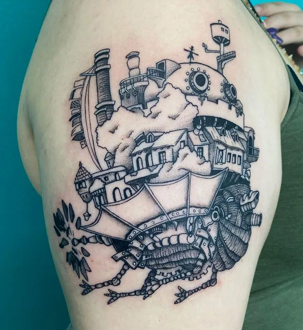 Howl's Moving Castle Tattoo 30