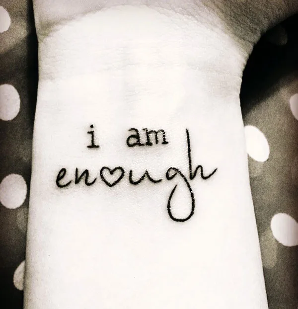 I am enough tattoo 13