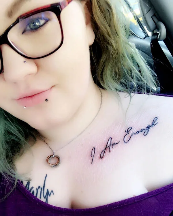 I am enough tattoo 18