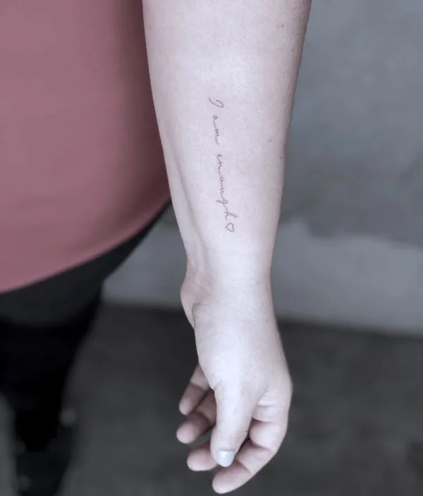 I am enough tattoo 19