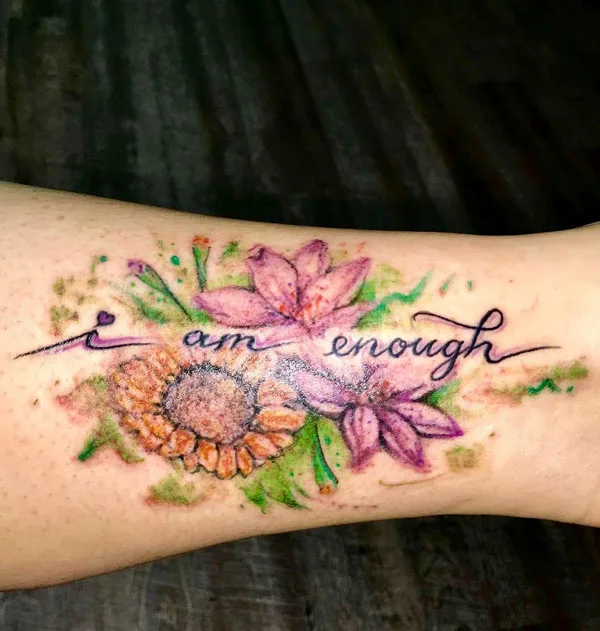 I am enough tattoo 22