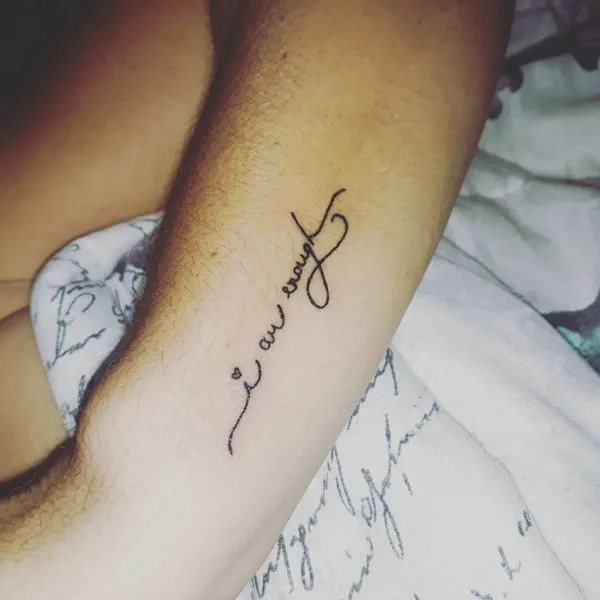 I am enough tattoo 28