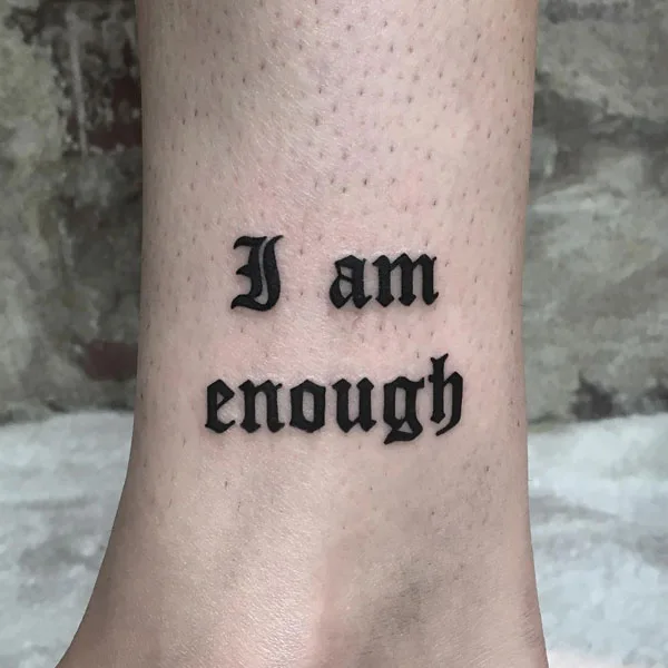 I am enough tattoo 29